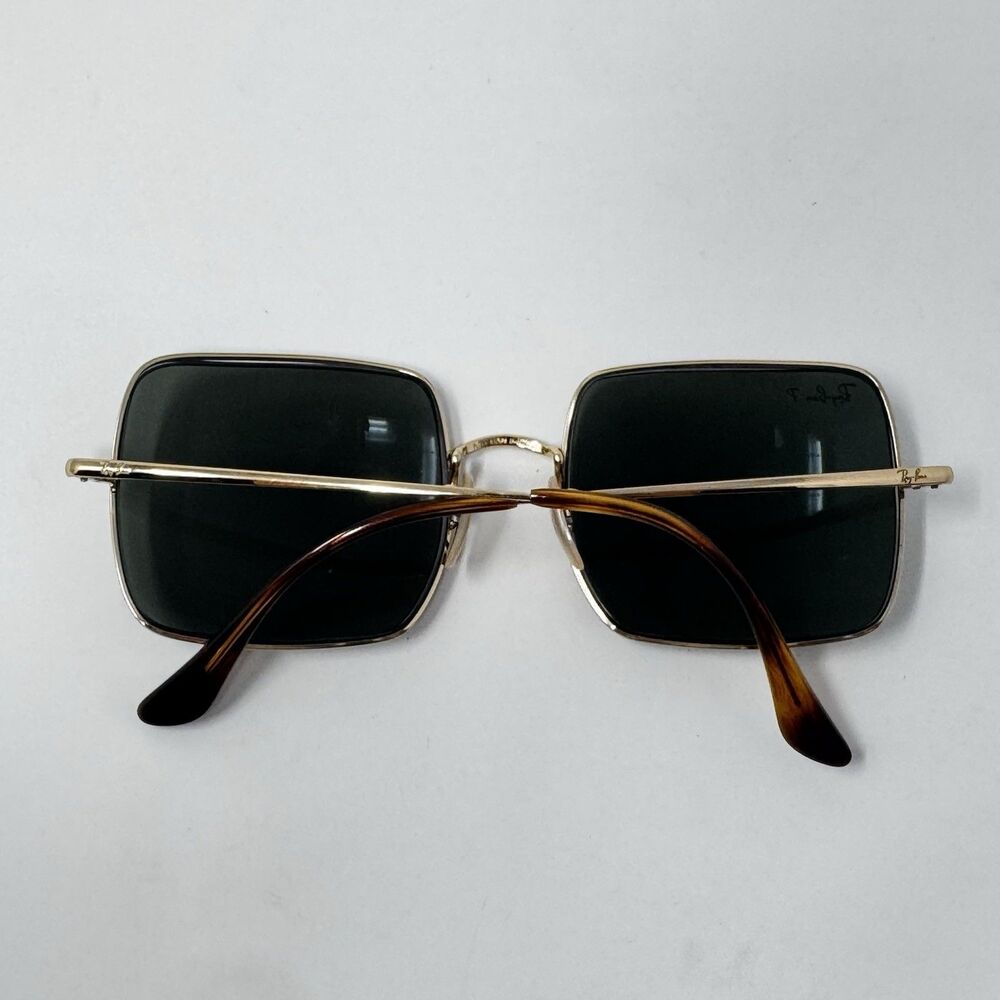 Ray-Ban RB1971 Square 9147/51 Gold Polarized Sunglass Frames 54-19-145 - Picture 8 of 8